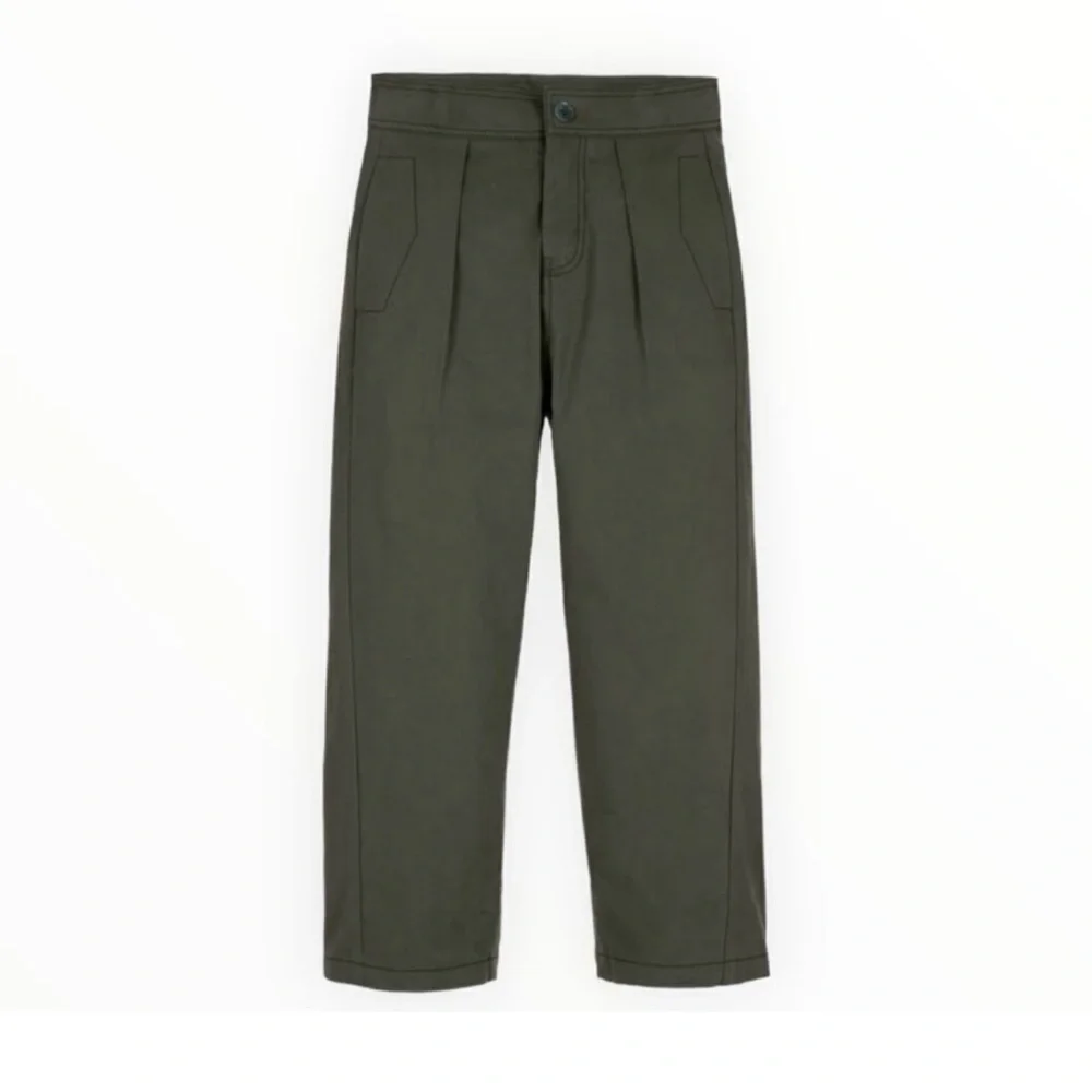 Zara Olive Green Kids Trousers - Picture 2 of 14